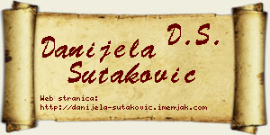 Danijela Šutaković vizit kartica